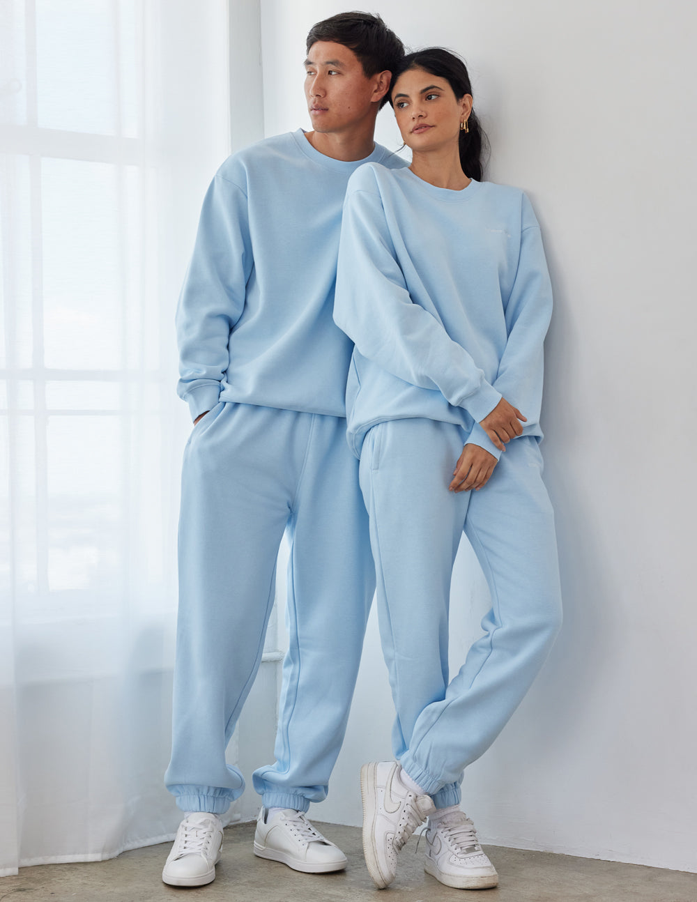 Elevated Faith Basics Dream Blue Unisex Crewneck - AVBL MRKT (2)
