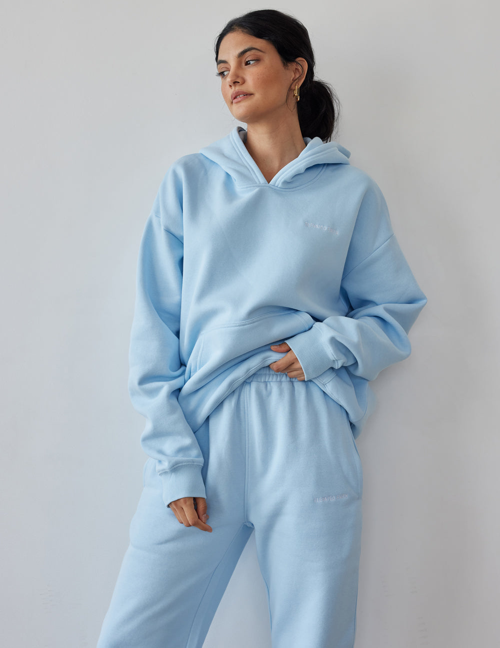 Elevated Faith Basics Dream Blue Unisex Hoodie - AVBL MRKT (2)