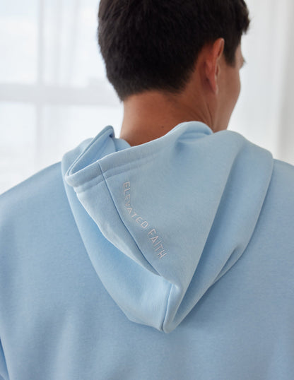 Elevated Faith Basics Dream Blue Unisex Hoodie - AVBL MRKT (2)