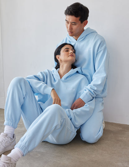 Elevated Faith Basics Dream Blue Unisex Hoodie - AVBL MRKT (4)