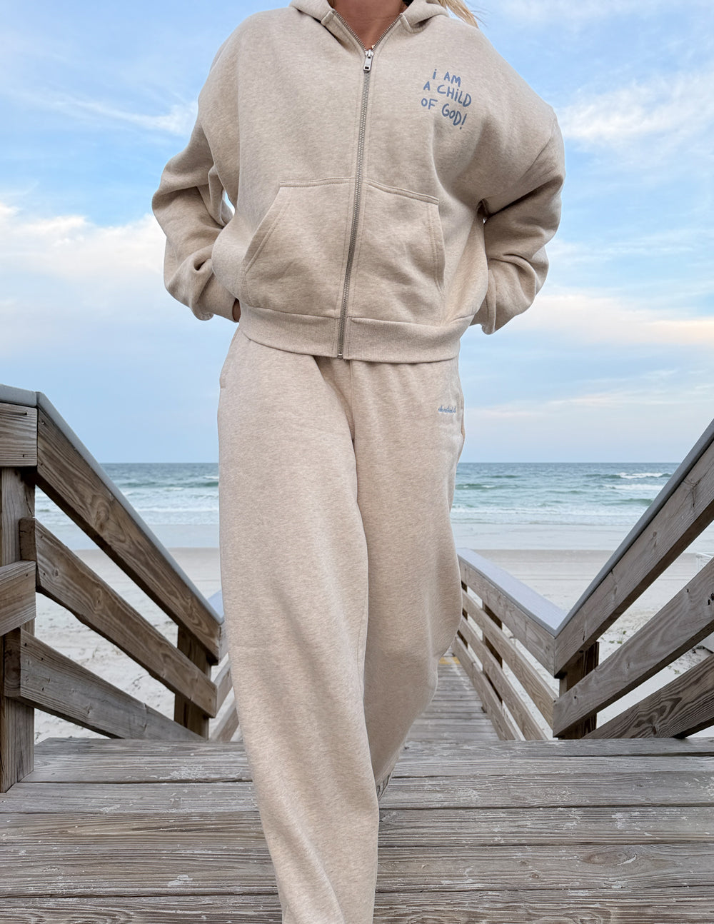 Elevated Faith Basics Eggshell Wide Leg Sweatpant - AVBL MRKT (5)