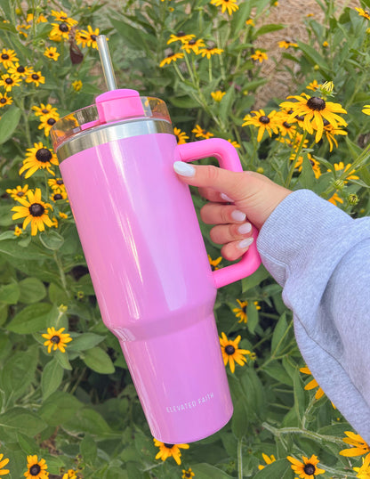 Elevated Faith Basics Pink 40 oz Tumbler - AVBL MRKT (3)