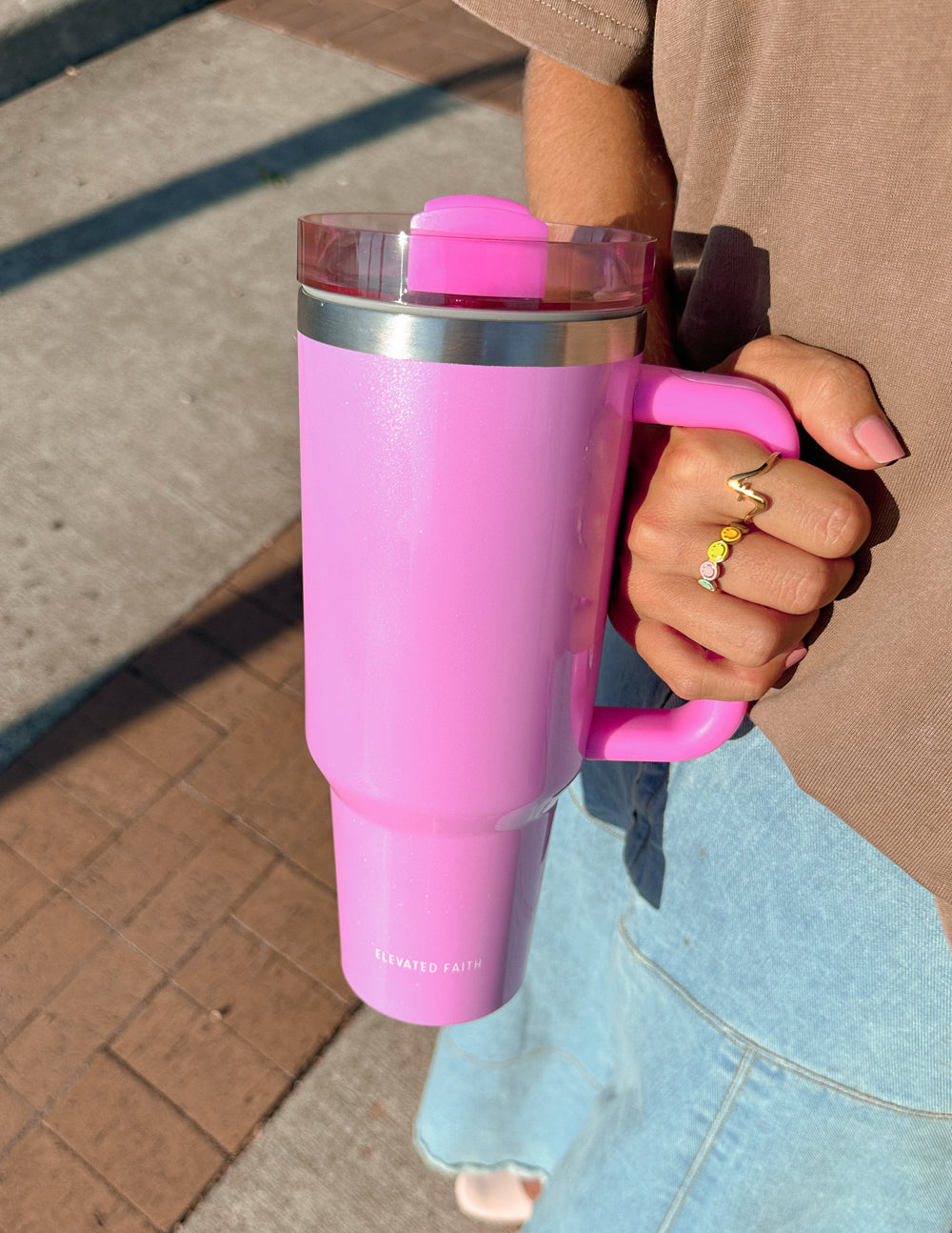 Elevated Faith Basics Pink 40 oz Tumbler - AVBL MRKT (5)