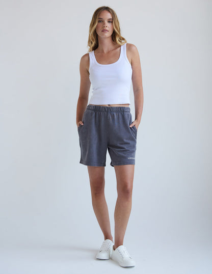 Elevated Faith Basics Smoke Grey Women's Short - AVBL MRKT (3)