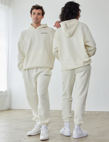 Elevated Faith Basics White Sand Unisex Hoodie - AVBL MRKT (4)