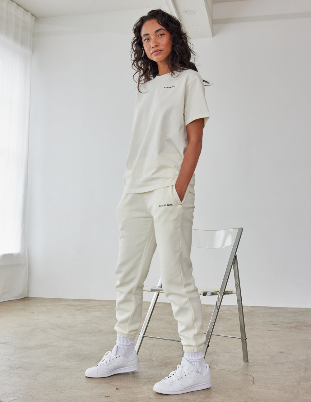 Elevated Faith Basics White Sand Unisex Sweatpant - AVBL MRKT (3)