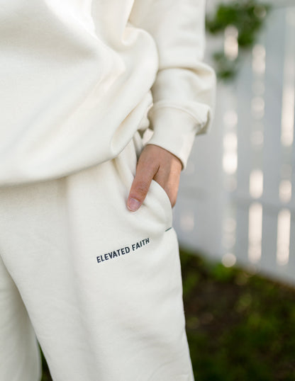 Elevated Faith Basics White Sand Unisex Sweatpant - AVBL MRKT (5)