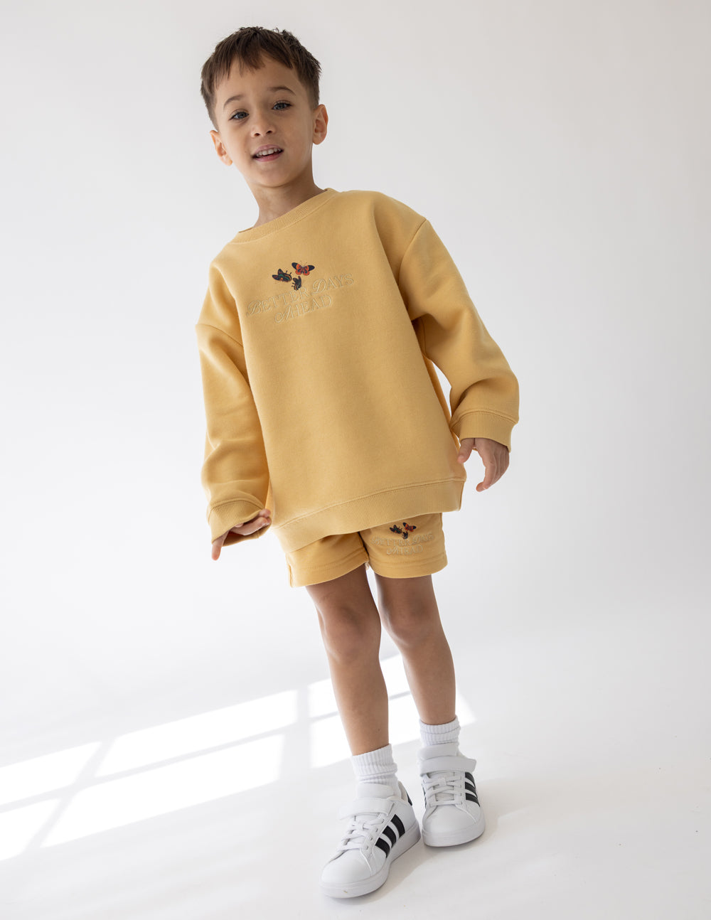Elevated Faith Better Days Butterfly Kids Crewneck - AVBL MRKT (2)