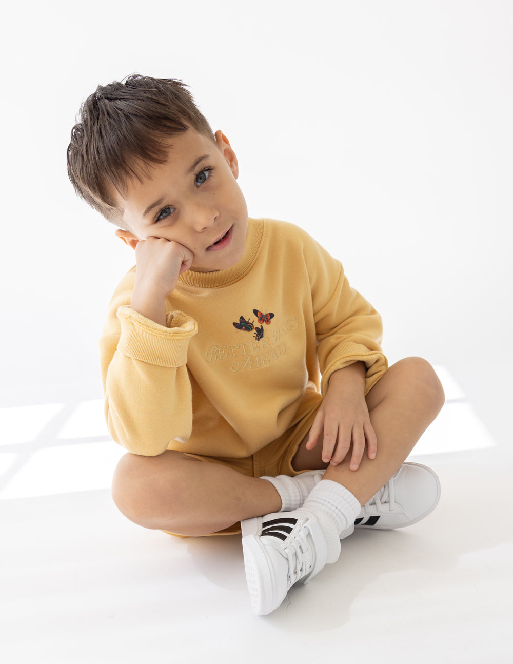 Elevated Faith Better Days Butterfly Kids Crewneck - AVBL MRKT (3)