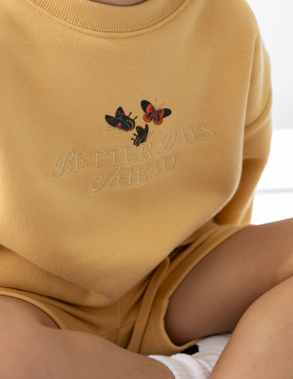 Elevated Faith Better Days Butterfly Kids Crewneck - AVBL MRKT (5)