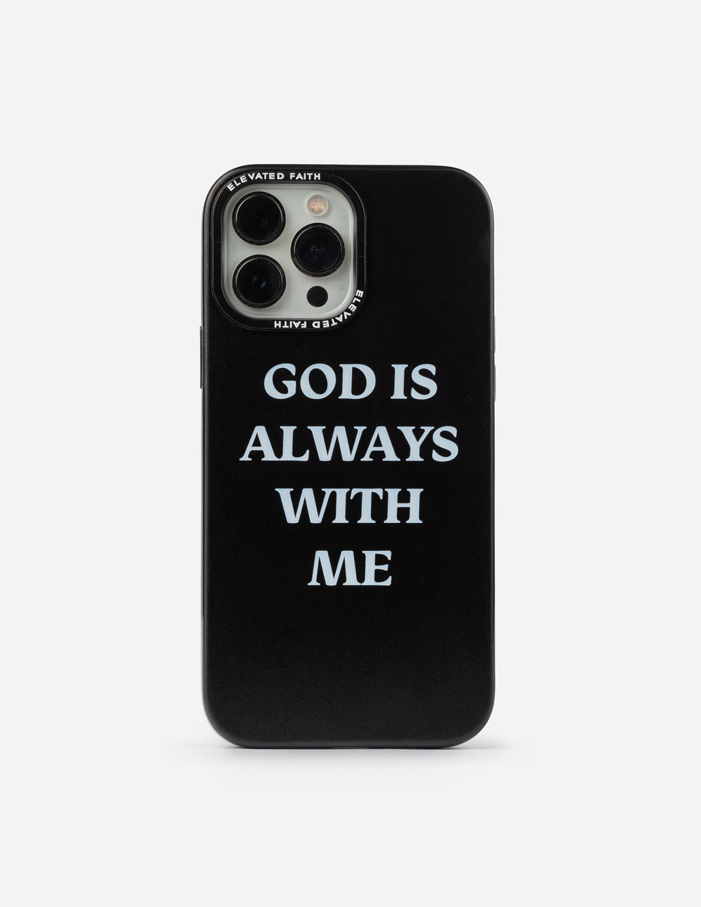 Elevated Faith Black God is Always With Me Phone Case - AVBL MRKT (1)