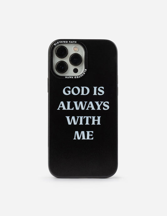Elevated Faith Black God is Always With Me Phone Case - AVBL MRKT (1)