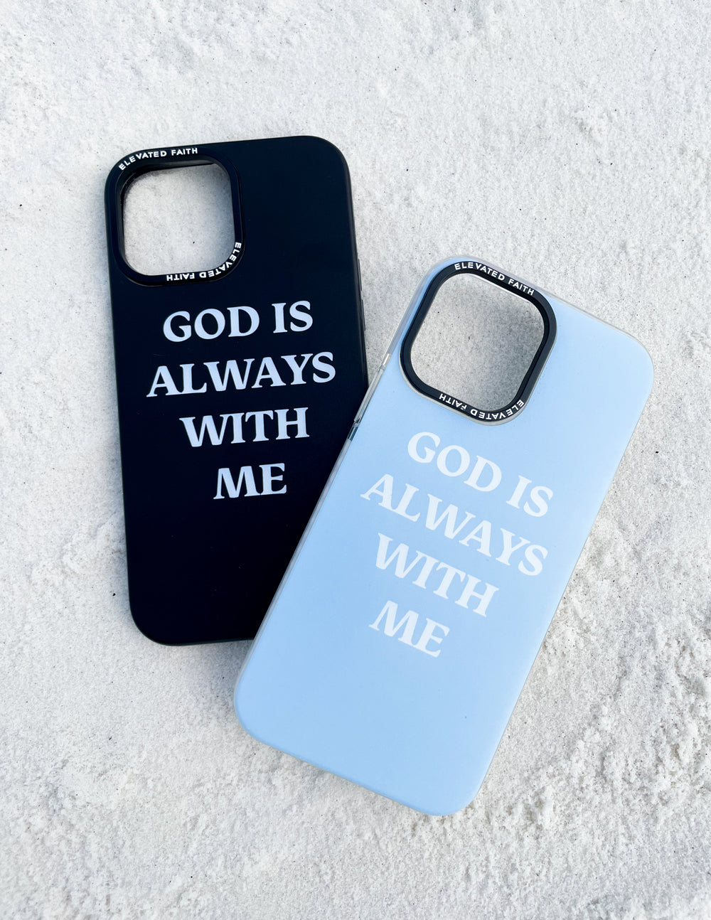 Elevated Faith Black God is Always With Me Phone Case - AVBL MRKT (4)