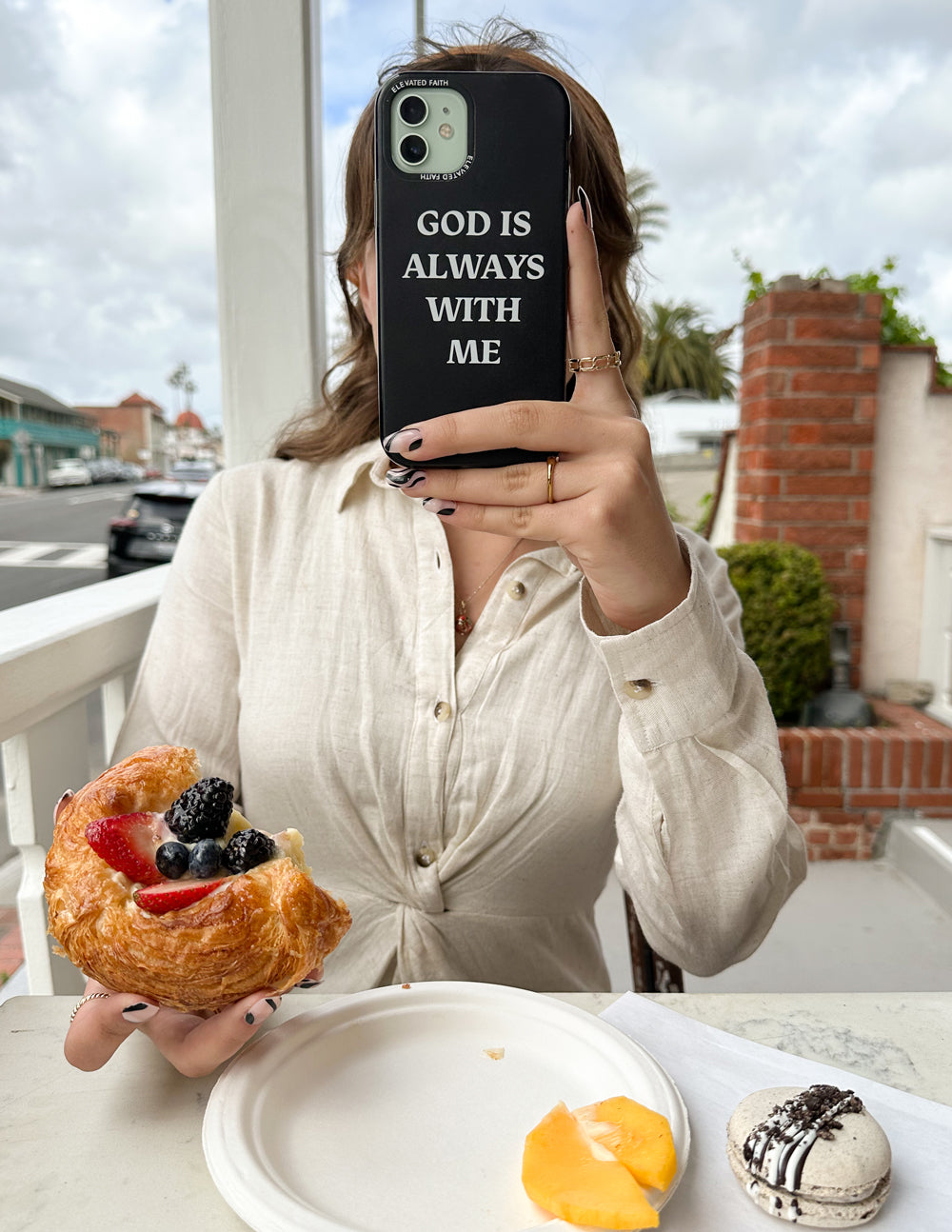 Elevated Faith Black God is Always With Me Phone Case - AVBL MRKT (6)