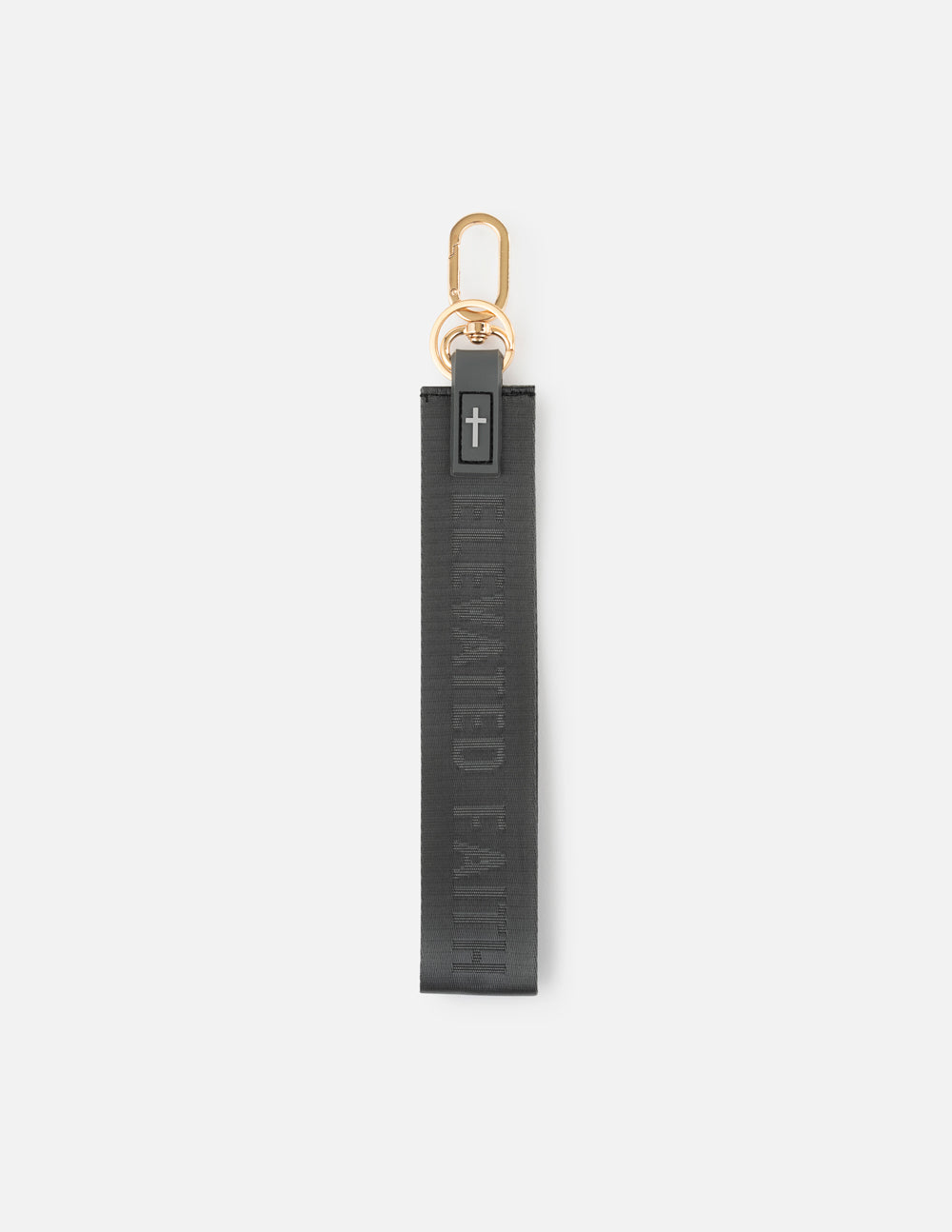 Elevated Faith Black Oversized Logo Keychain - AVBL MRKT (1)