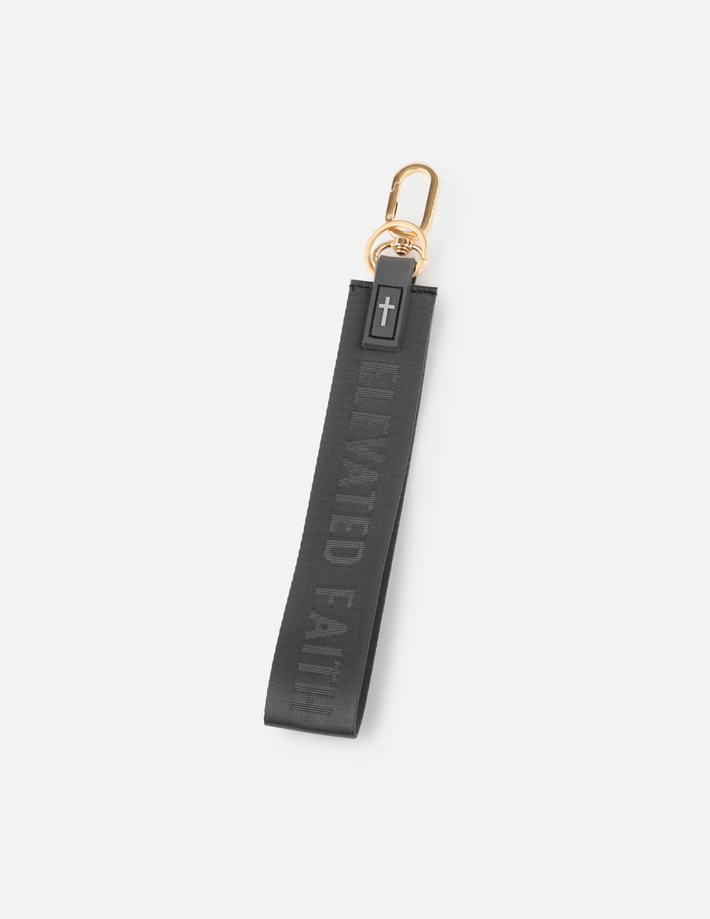 Elevated Faith Black Oversized Logo Keychain - AVBL MRKT (5)