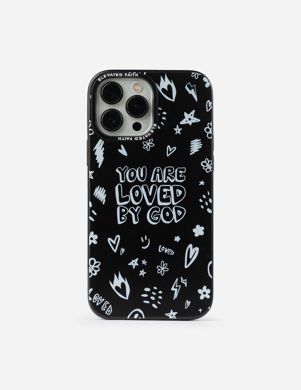 Elevated Faith Black You Are Loved By God Phone Case - AVBL MRKT (1)