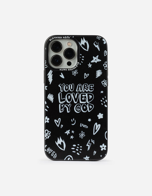 Elevated Faith Black You Are Loved By God Phone Case - AVBL MRKT (1)