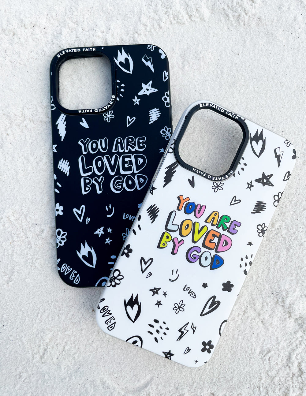 Elevated Faith Black You Are Loved By God Phone Case - AVBL MRKT (2)