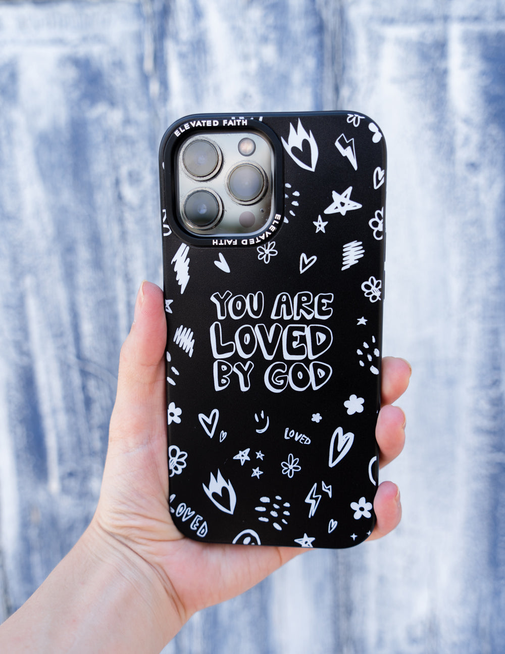 Elevated Faith Black You Are Loved By God Phone Case - AVBL MRKT (3)