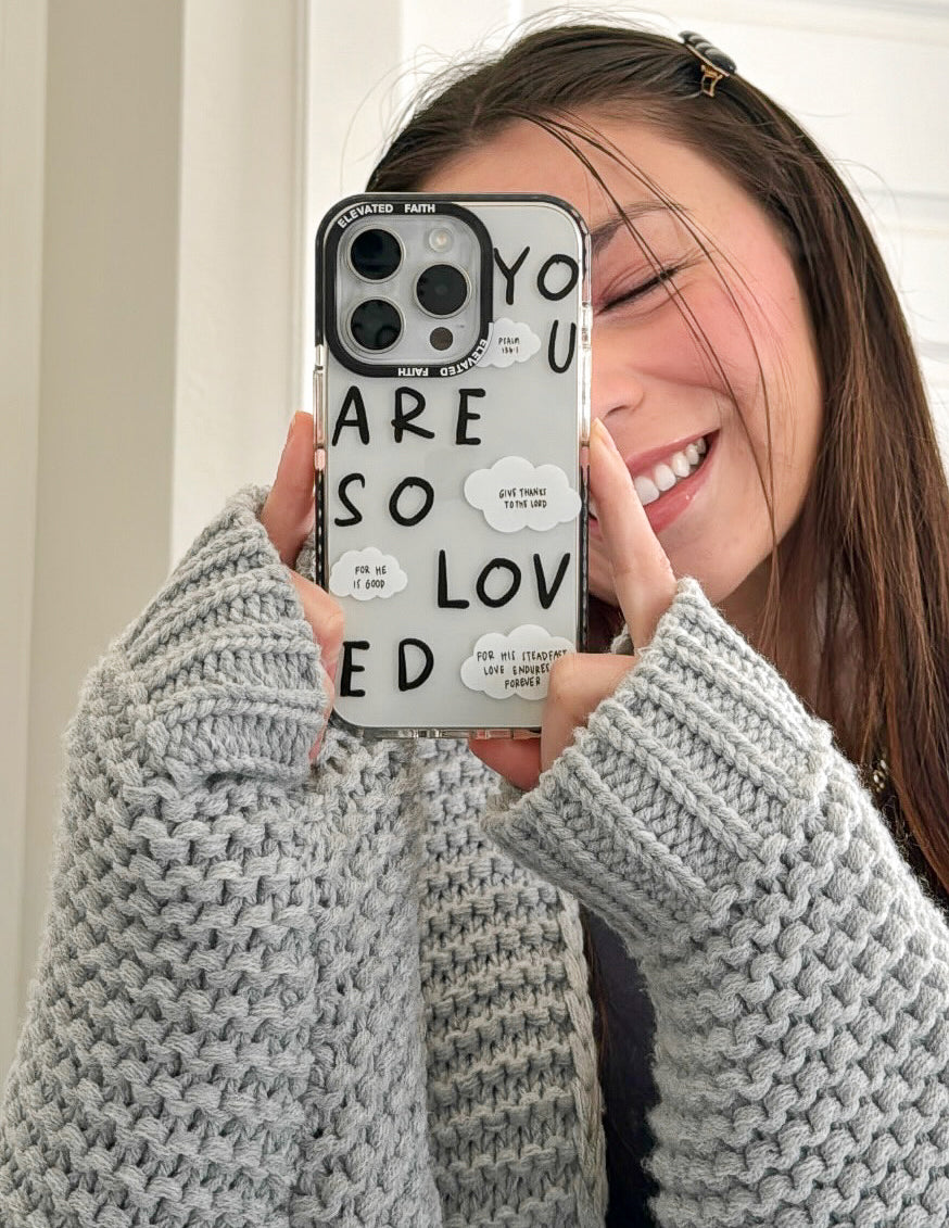 Elevated Faith Black You Are So Loved Phone Case - AVBL MRKT (4)
