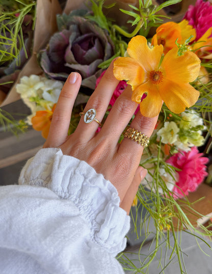 Elevated Faith Bloom Again Enamel Ring - AVBL MRKT (2)