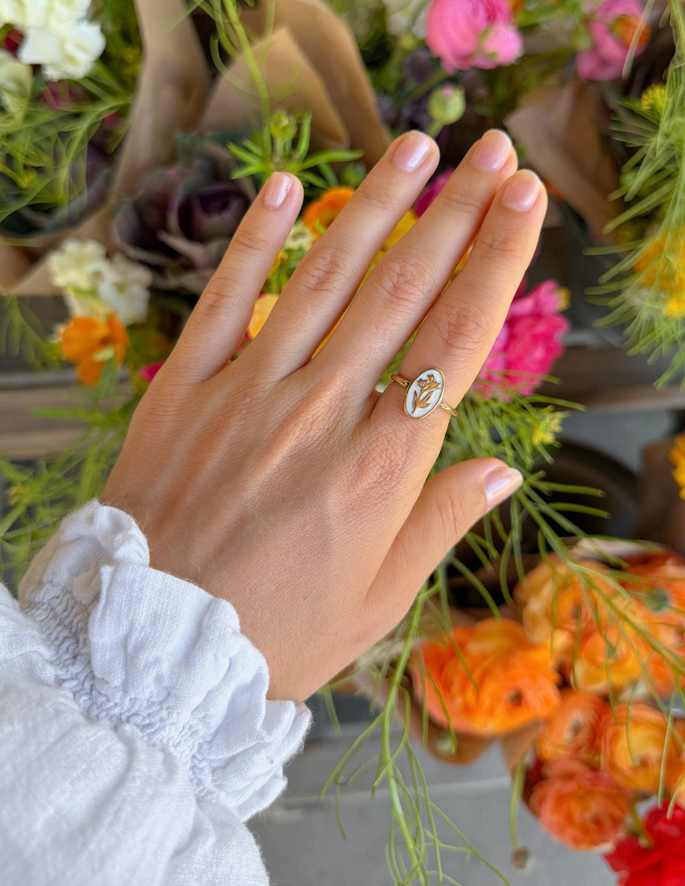 Elevated Faith Bloom Again Enamel Ring - AVBL MRKT (3)