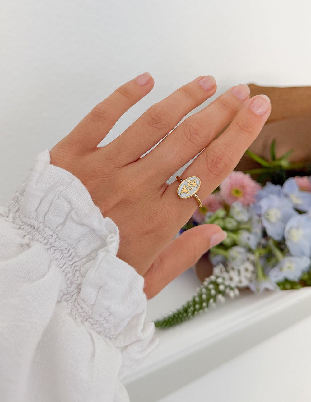 Elevated Faith Bloom Again Enamel Ring - AVBL MRKT (5)