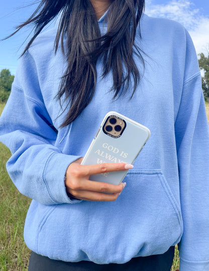 Elevated Faith Blue God is Always With Me Phone Case - AVBL MRKT (3)