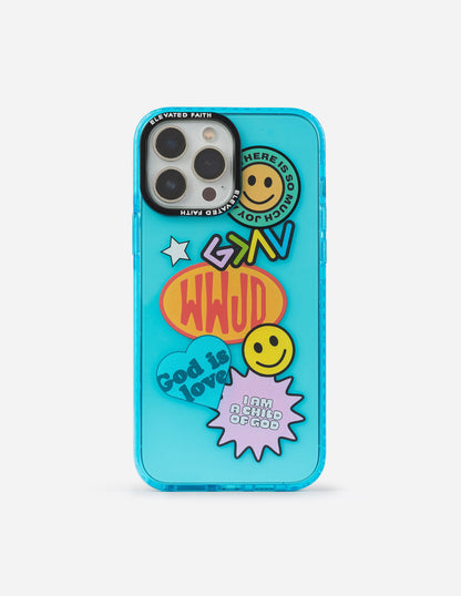Elevated Faith Blue Sticker Collage Phone Case - AVBL MRKT (1)