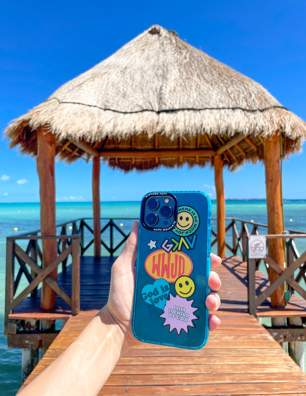 Elevated Faith Blue Sticker Collage Phone Case - AVBL MRKT (2)