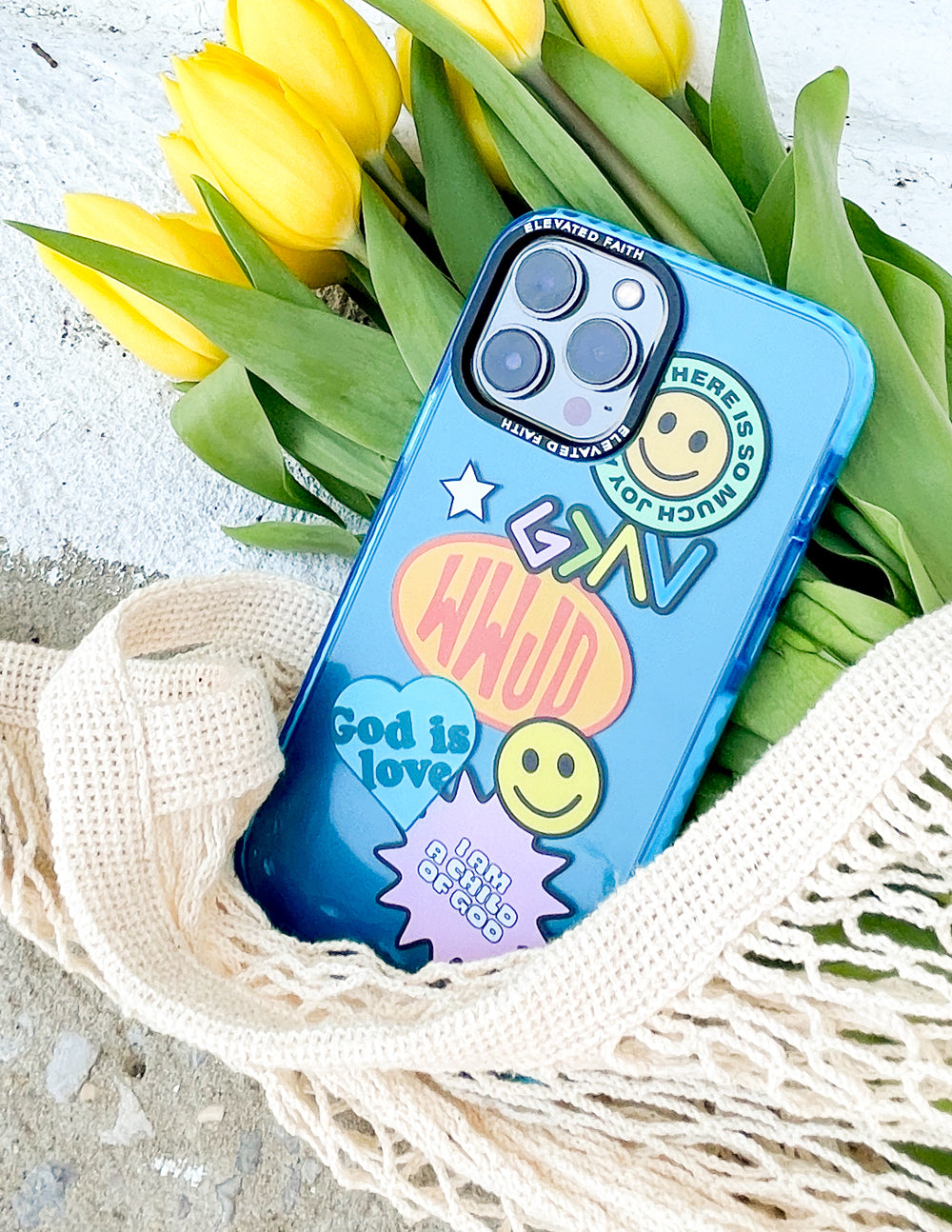 Elevated Faith Blue Sticker Collage Phone Case - AVBL MRKT (3)