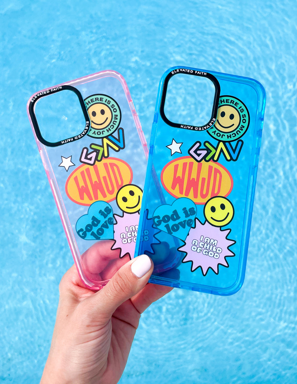Elevated Faith Blue Sticker Collage Phone Case - AVBL MRKT (4)