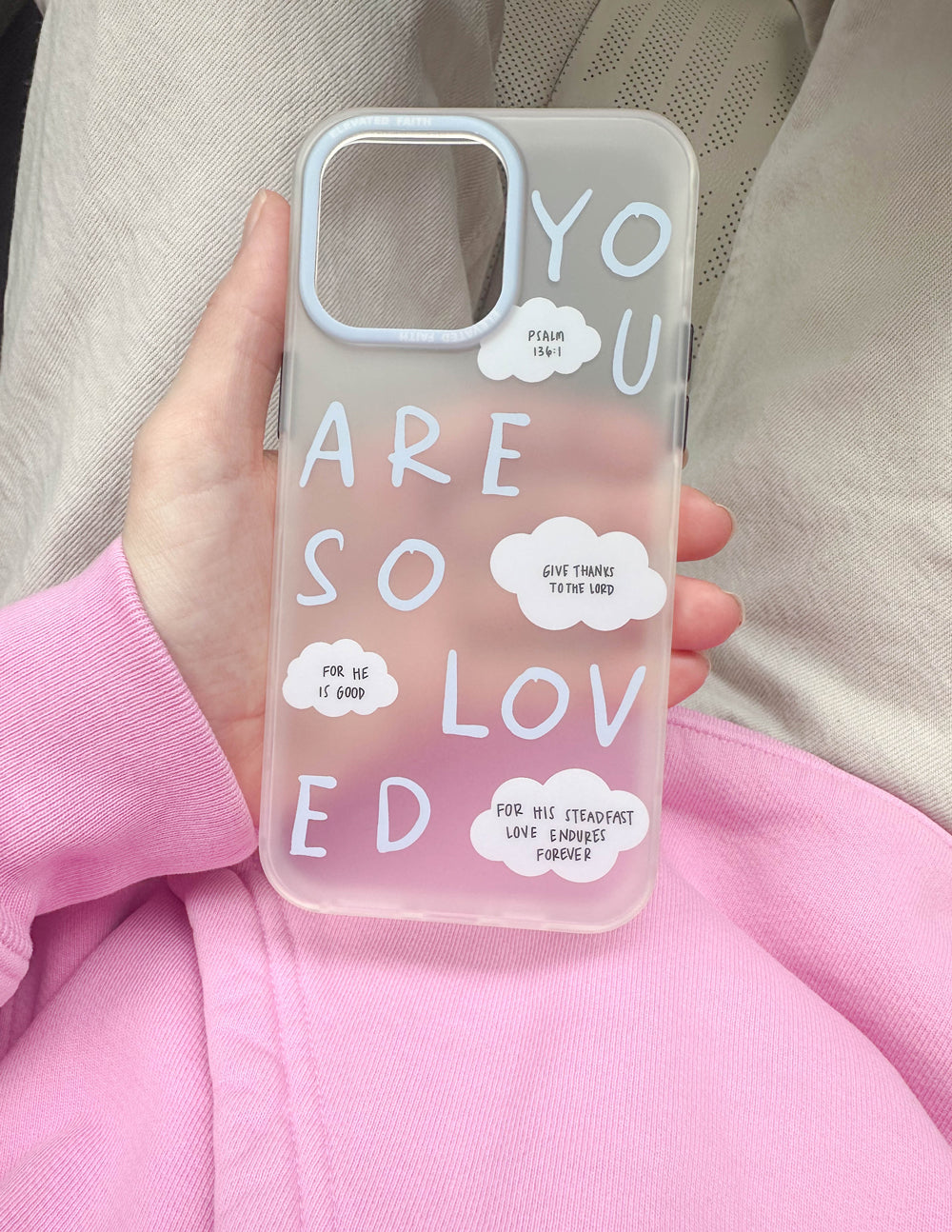 Elevated Faith Blue You Are So Loved Frosted Phone Case - AVBL MRKT (2)