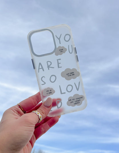 Elevated Faith Blue You Are So Loved Frosted Phone Case - AVBL MRKT (4)