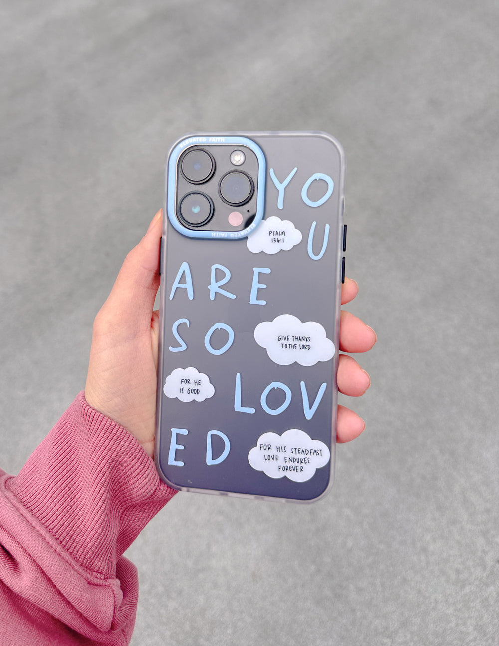 Elevated Faith Blue You Are So Loved Frosted Phone Case - AVBL MRKT (6)