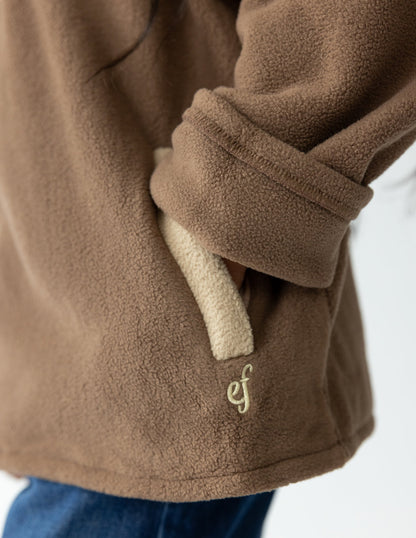 Elevated Faith Brown Fleece Kids Pullover - AVBL MRKT (3)