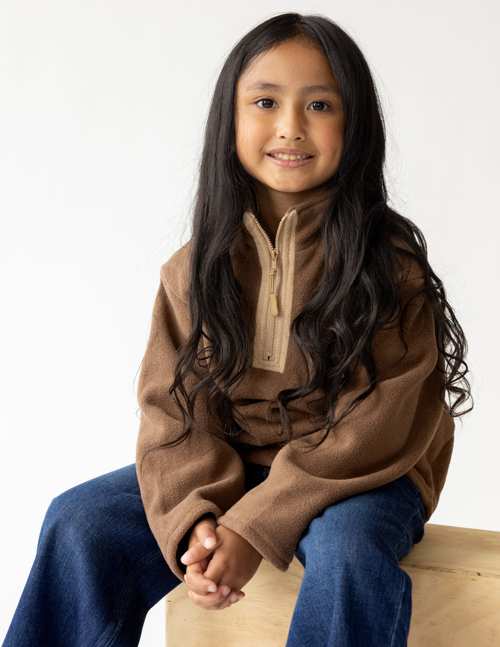 Elevated Faith Brown Fleece Kids Pullover - AVBL MRKT (5)