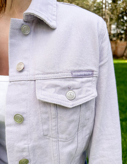 Elevated Faith But God Cropped Denim Jacket - AVBL MRKT (4)