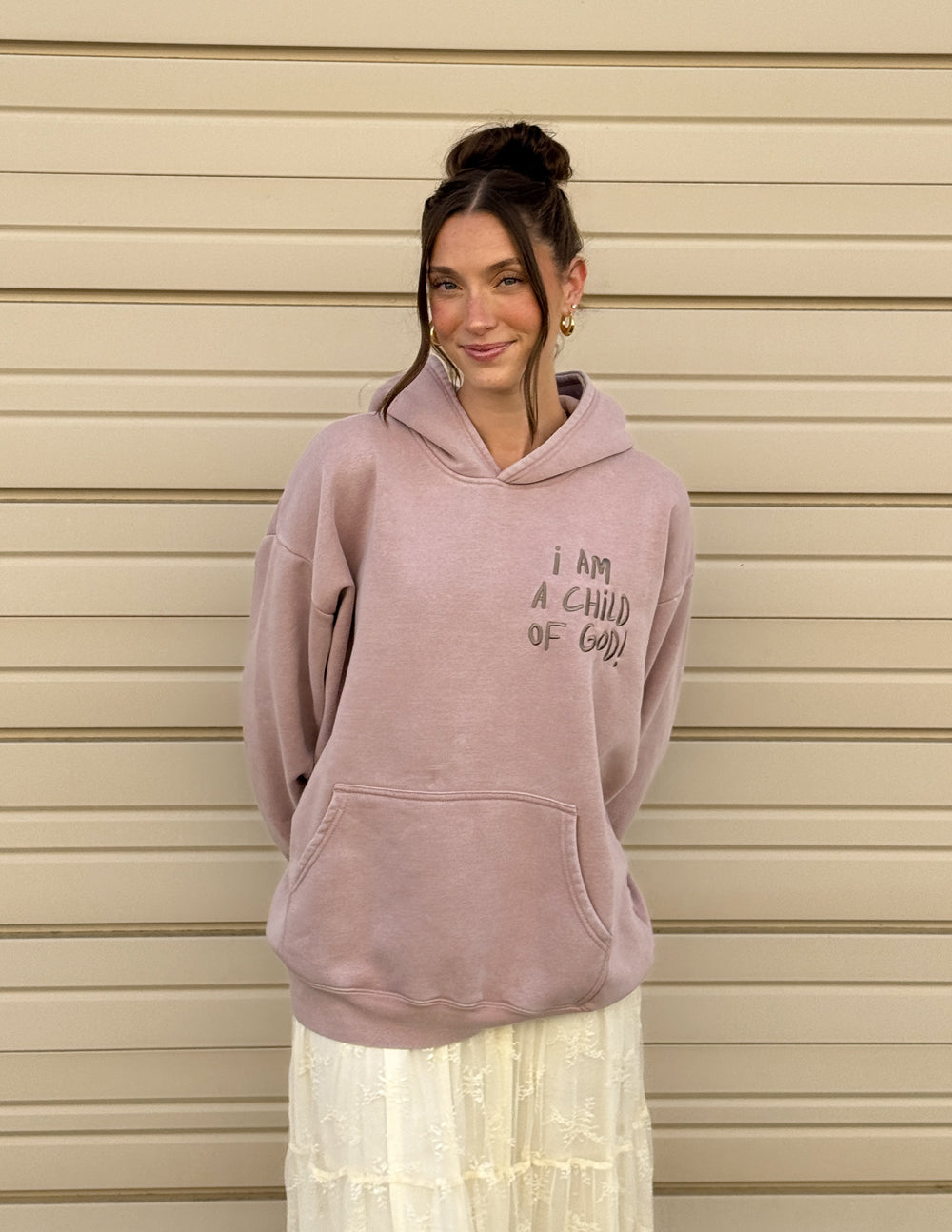 Elevated Faith Child of God Brown Unisex Hoodie - AVBL MRKT (11)