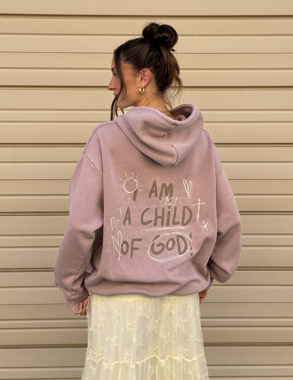 Elevated Faith Child of God Brown Unisex Hoodie - AVBL MRKT (12)