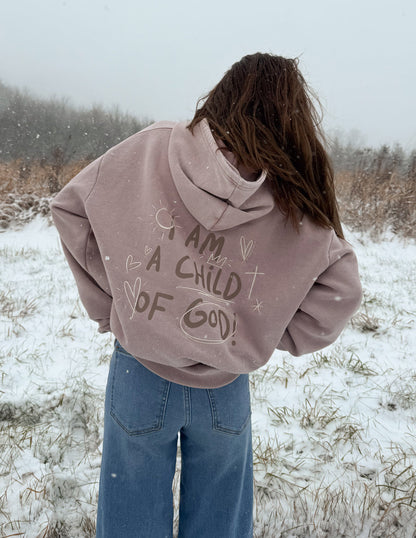 Elevated Faith Child of God Brown Unisex Hoodie - AVBL MRKT (6)