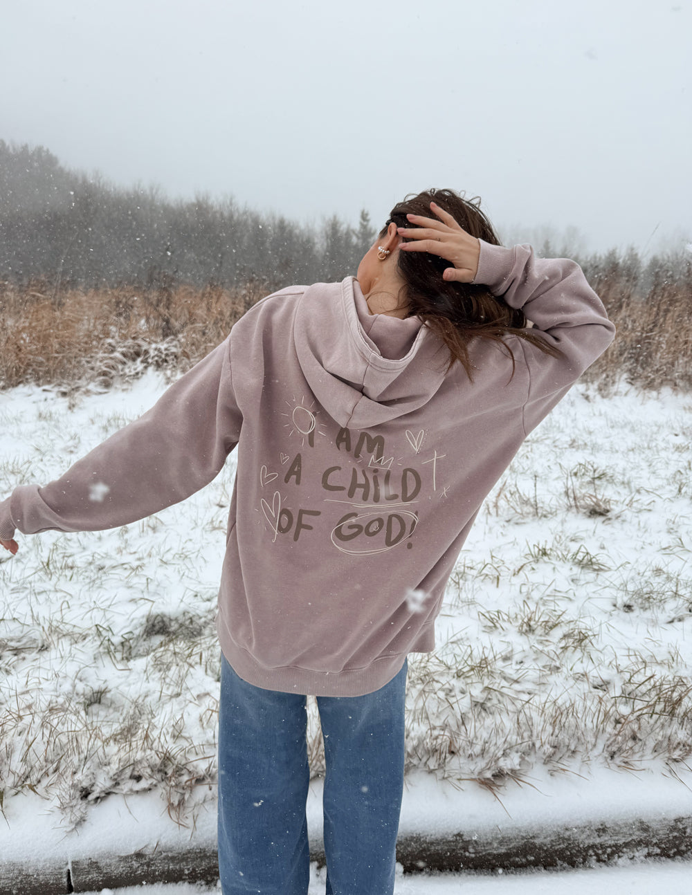 Elevated Faith Child of God Brown Unisex Hoodie - AVBL MRKT (8)