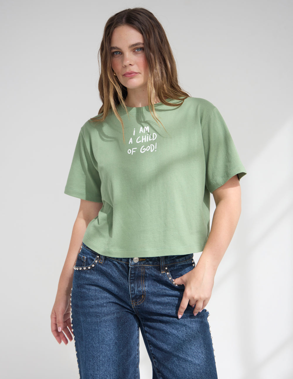 Elevated Faith Child of God Cropped Women's Tee - AVBL MRKT (4)