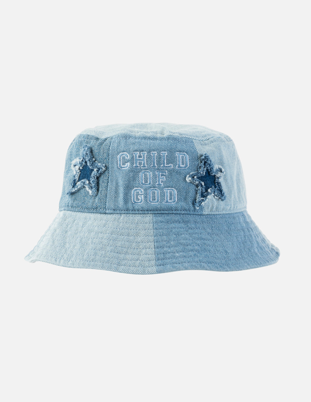 Elevated Faith Child of God Denim Kids Bucket Hat - AVBL MRKT (1)