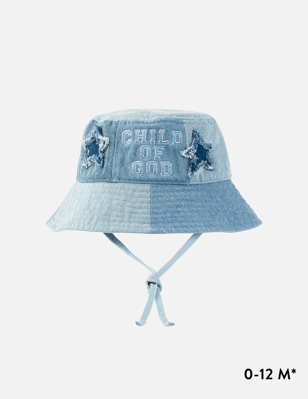 Elevated Faith Child of God Denim Kids Bucket Hat - AVBL MRKT (8)