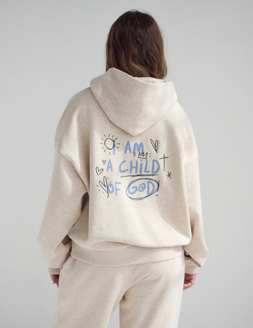Elevated Faith Child of God Eggshell Full-Zip Hoodie - AVBL MRKT (1)