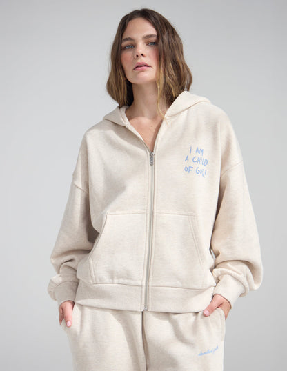 Elevated Faith Child of God Eggshell Full-Zip Hoodie - AVBL MRKT (2)