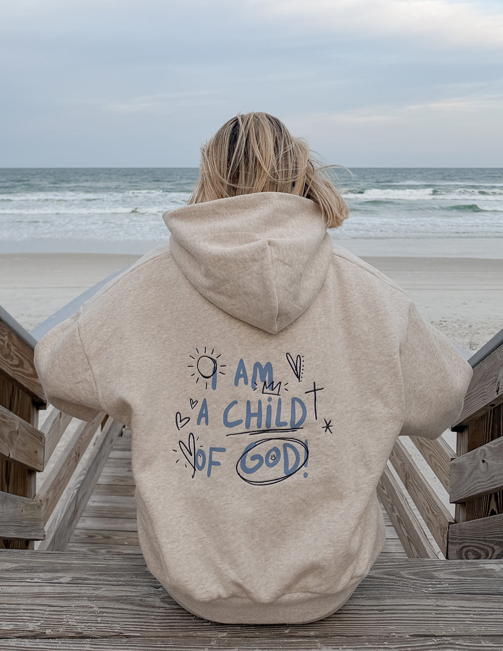 Elevated Faith Child of God Eggshell Full-Zip Hoodie - AVBL MRKT (5)