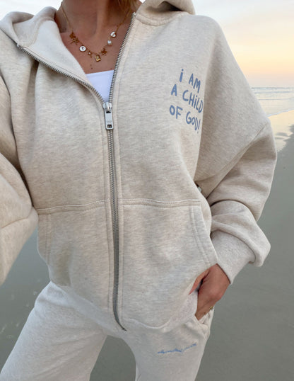 Elevated Faith Child of God Eggshell Full-Zip Hoodie - AVBL MRKT (9)
